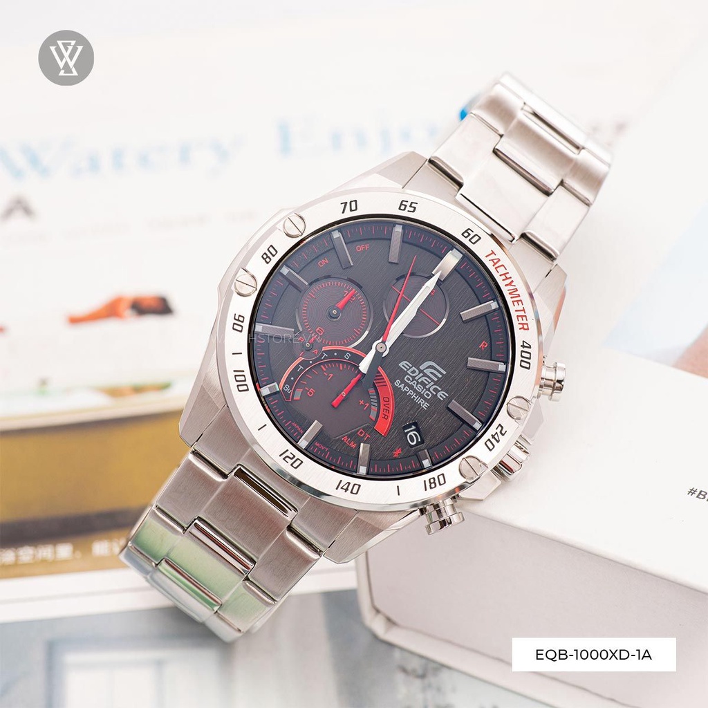 Đồng Hồ Quartz Nam Casio WATCHSTORE EQB-1000XD-1ADR Thiết Kế Mặt Kính Khoáng 45.4mm, Dây Kim Loại Và Vỏ Thép Không Gỉ