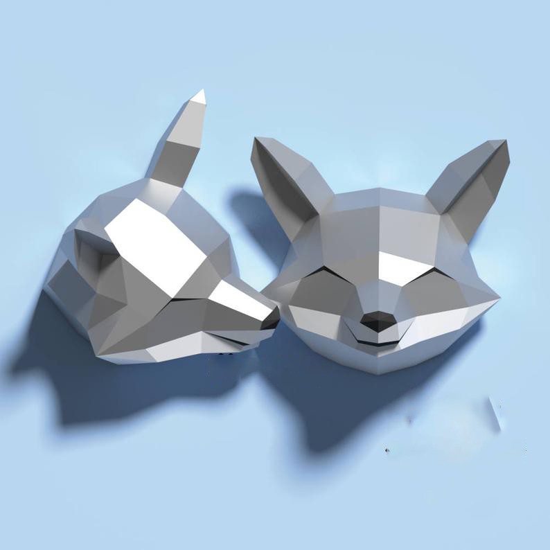 Mô hình giấy 3D-Cặp cáo
