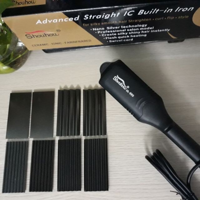 Máy Dập tóc đa năng SHOUHOW SH989 ( Tặng kèm lược gỗ nhọn)