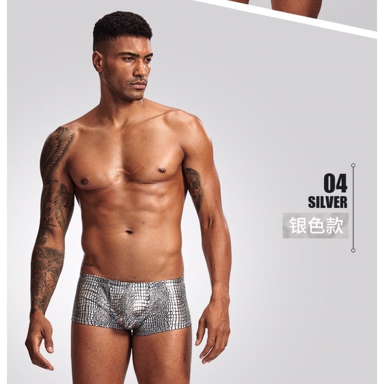 Boxer nam INT CLUB, quần lót nam, quần bơi nam, quần nam sexy, quyến rũ. Chất liệu da rắn cao cấp, thoáng khí, siêu mát.