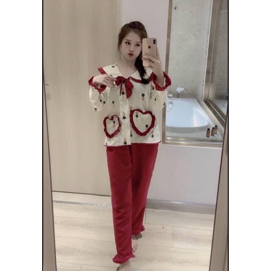 BỘ PIJAMA ĐŨI TIỂU THƯ HÀNG CAO CẤP LOẠI 1 ( HÌNH THẬT + CLIP THẬT + CÓ SẴN ) | BigBuy360 - bigbuy360.vn