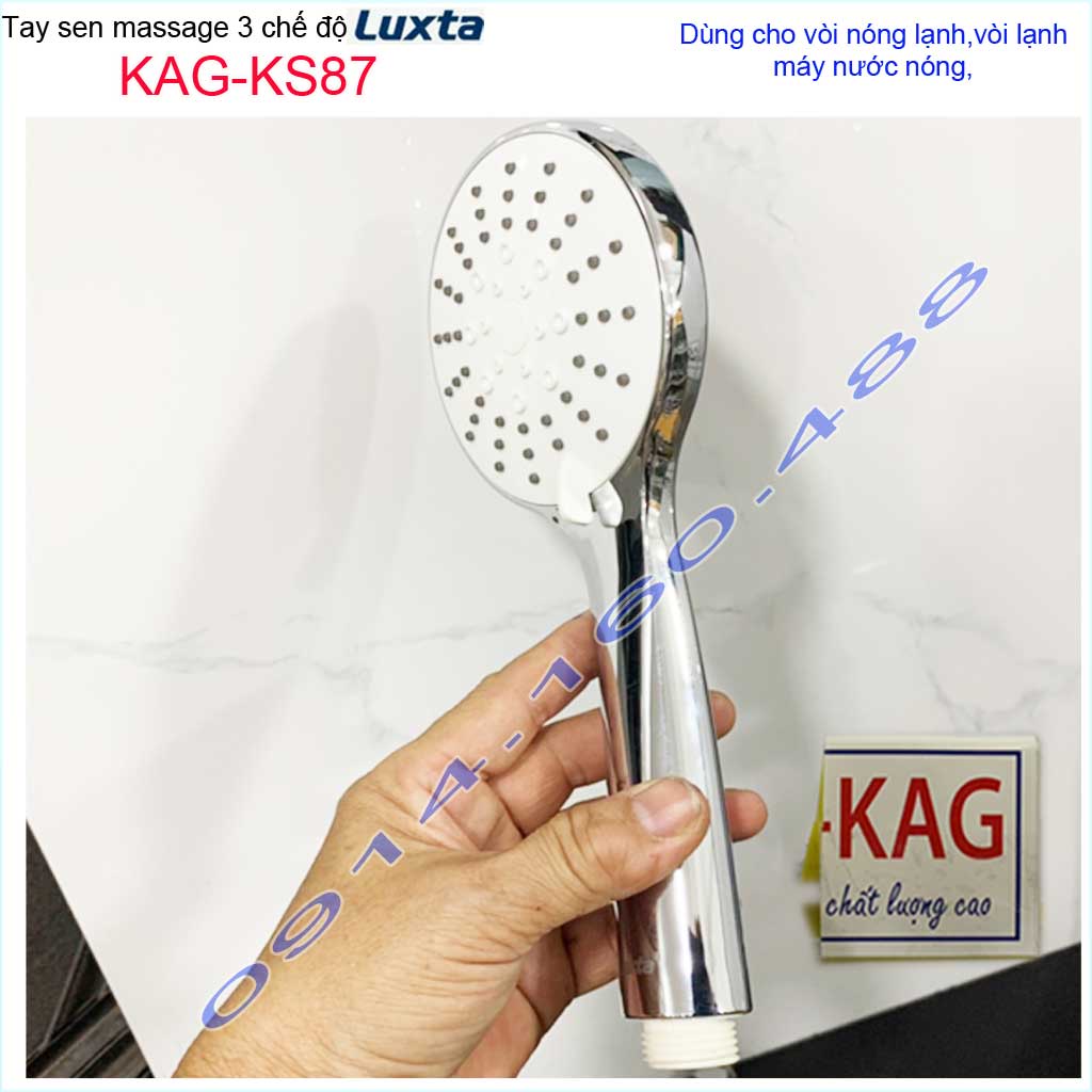 Vòi sen tắm Luxta KAG-KS87 trọn bộ có dây, Best Sales shower head vòi hoa sen tia nước mạnh sử dụng tốt