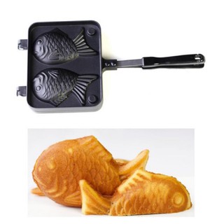 combo Khuôn bánh Cá Taiyaki Chống Dính - dụng cụ làm bánh trà sữa [ có sỉ ]