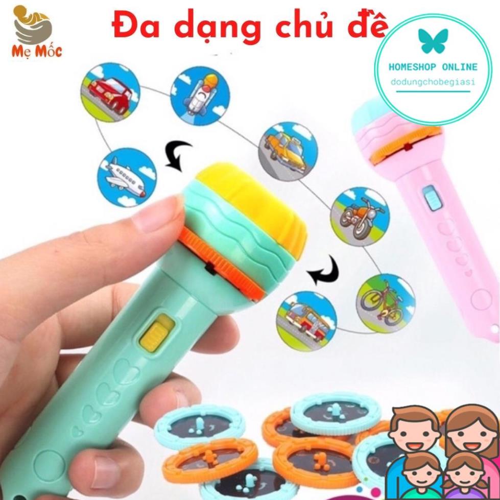 Đèn Pin Chiếu Hình 3D, Đèn Vẽ Thông Minh Có Nhiều Hình Động Vật Ngộ Nghĩnh Sắc Nét Cho Bé Shop Mẹ Mốc