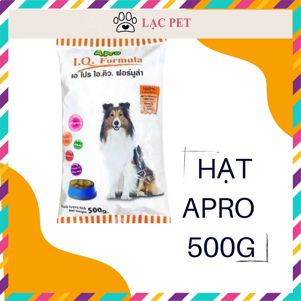 Thức ăn dạng viên cho chó APRO - xuất xứ Thái Lan - dùng cho chó mọi lứa tuổi - gói 500gr