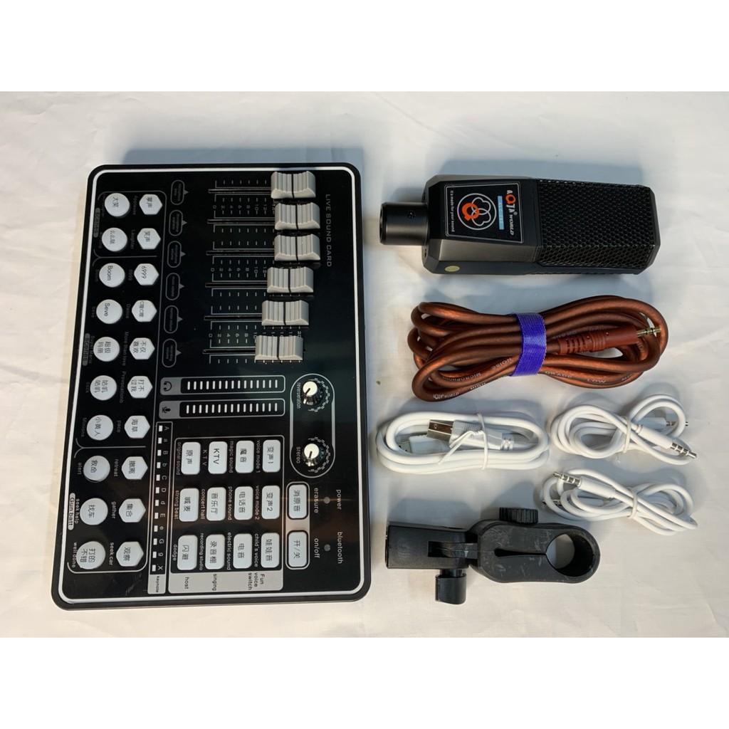 COMBO BỘ LIVE STREAM CARD H9 MIC AQTA ALC 280 BỘ SẢN PHẨM ĐƯỢC BẢO HÀNH 6 THANG