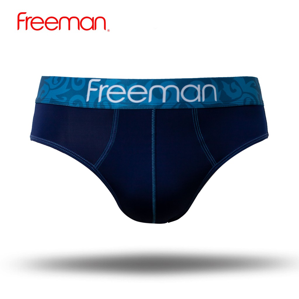 Quần lót nam Freeman, chất liệu thun lạnh thoáng mát, thiết kế thun đai lưng nổi bật bản lớn  BO768