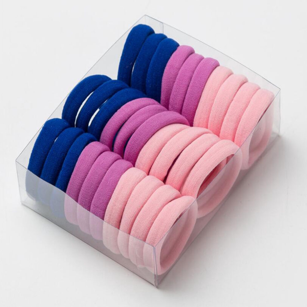 Set 30 dây buộc tóc nhiều màu dễ thương thời trang dành cho nữ