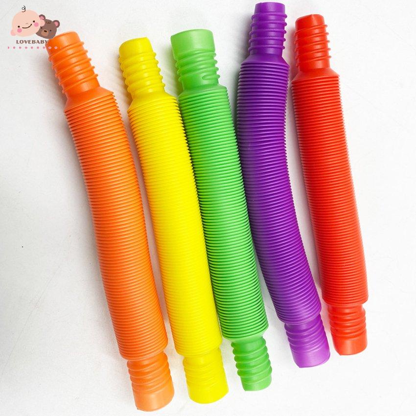 [HOT]5pcs Plastic Pop Tube Coil Children' S Toys Early Educational Toy Color Random