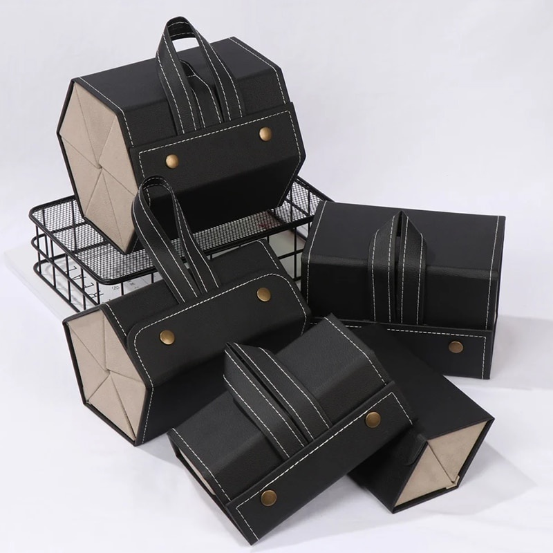 Hộp Da PU 2 / 3 / 4 / 5 / 6 Ngăn Đựng Trưng Bày Mắt Kính Tiện Dụng