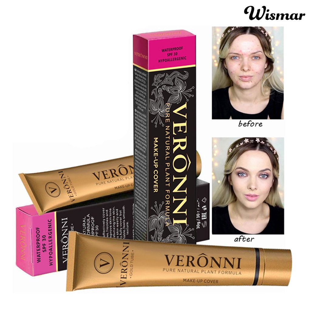 Kem nền che khuyết điểm dạng lỏng 30ml chống thấm nước che phủ hình xăm
 | BigBuy360 - bigbuy360.vn