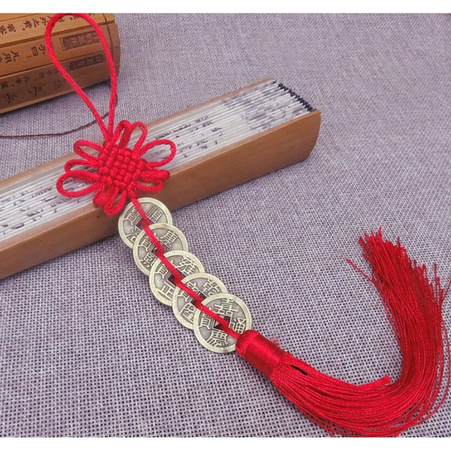 Dây đồng xu Ngũ Đế - Vật phẩm phong thủy Trang trí Tết mang tài lộc may mắn cho năm mới