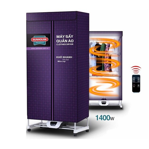 Máy sấy quần áo SUNHOUSE SHD2707, SHD2702
