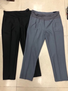 Quần baggy bầu xếp ly
