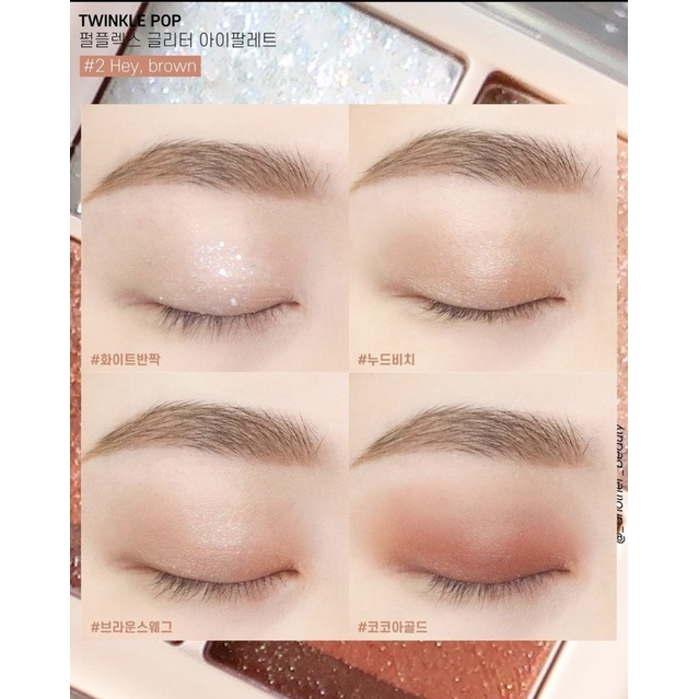 Phấn mắt Peripera Twinkle Pop Pearl Flex Giltter Eye Palette