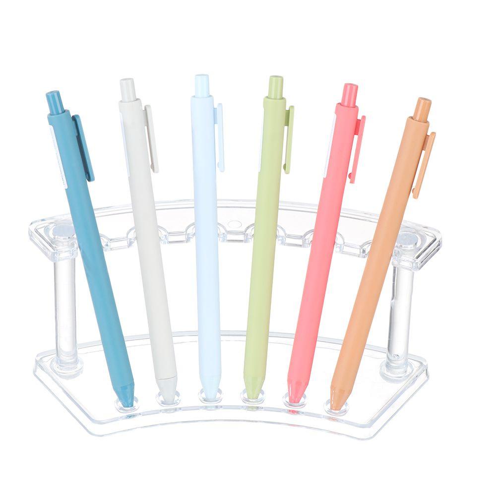 PISTA Hộp Đựng Cọ Trang Điểm Bằng Acrylic Trong Suốt 6 / 12 Ngăn Tiện Dụng