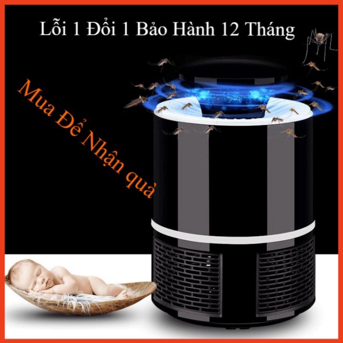Đèn Bắt Muỗi CHUỒN CHUỒN, Đèn bẫy muỗi, máy giết muỗi ELECTRIC kiêm bóng ngủ chống chói mắt Bảo hành 12 Tháng