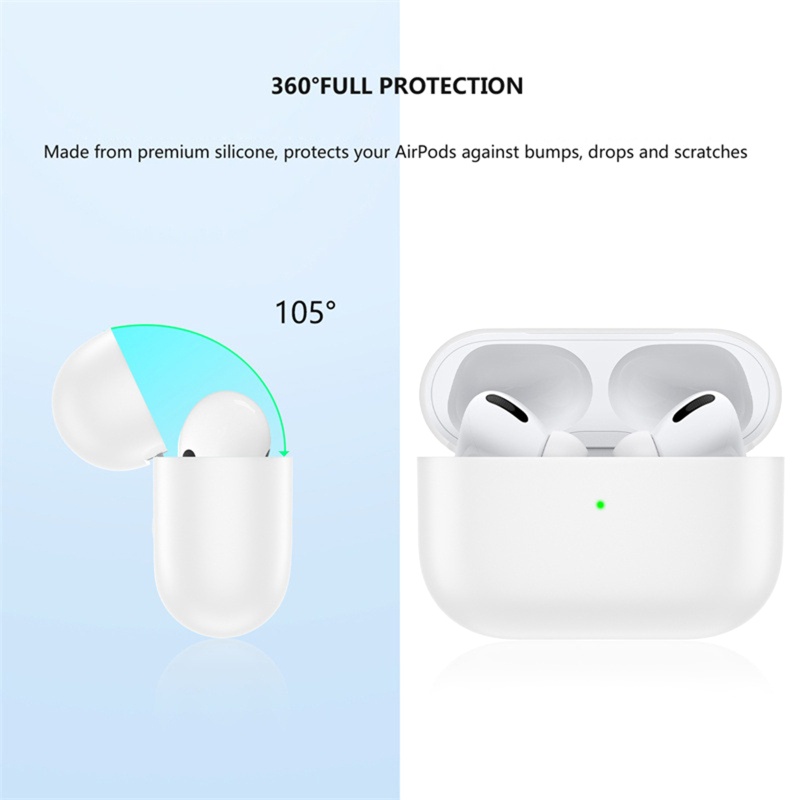 Vỏ Bảo Vệ Hộp Sạc Tai Nghe Apple 3 Không Dây Chất Liệu Silicon Chống Rơi