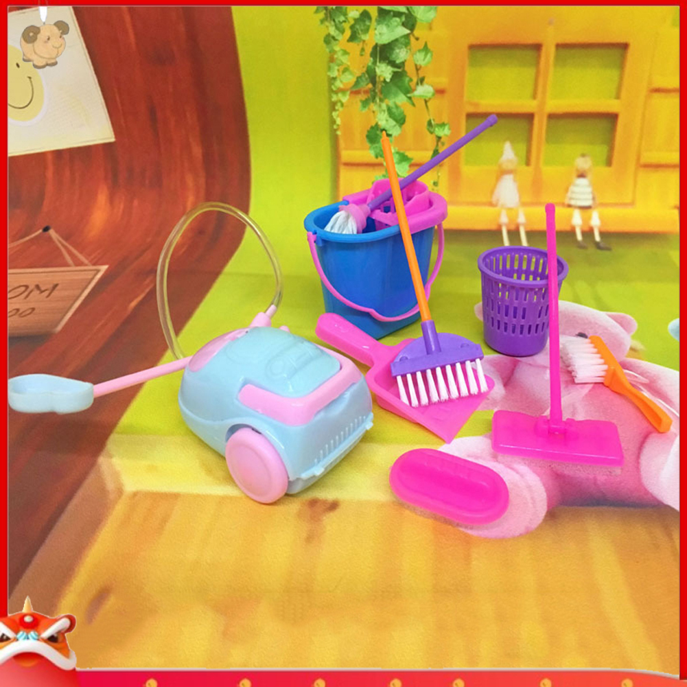 Set 9 món dụng cụ vệ sinh độc đáo cho nhà búp bê