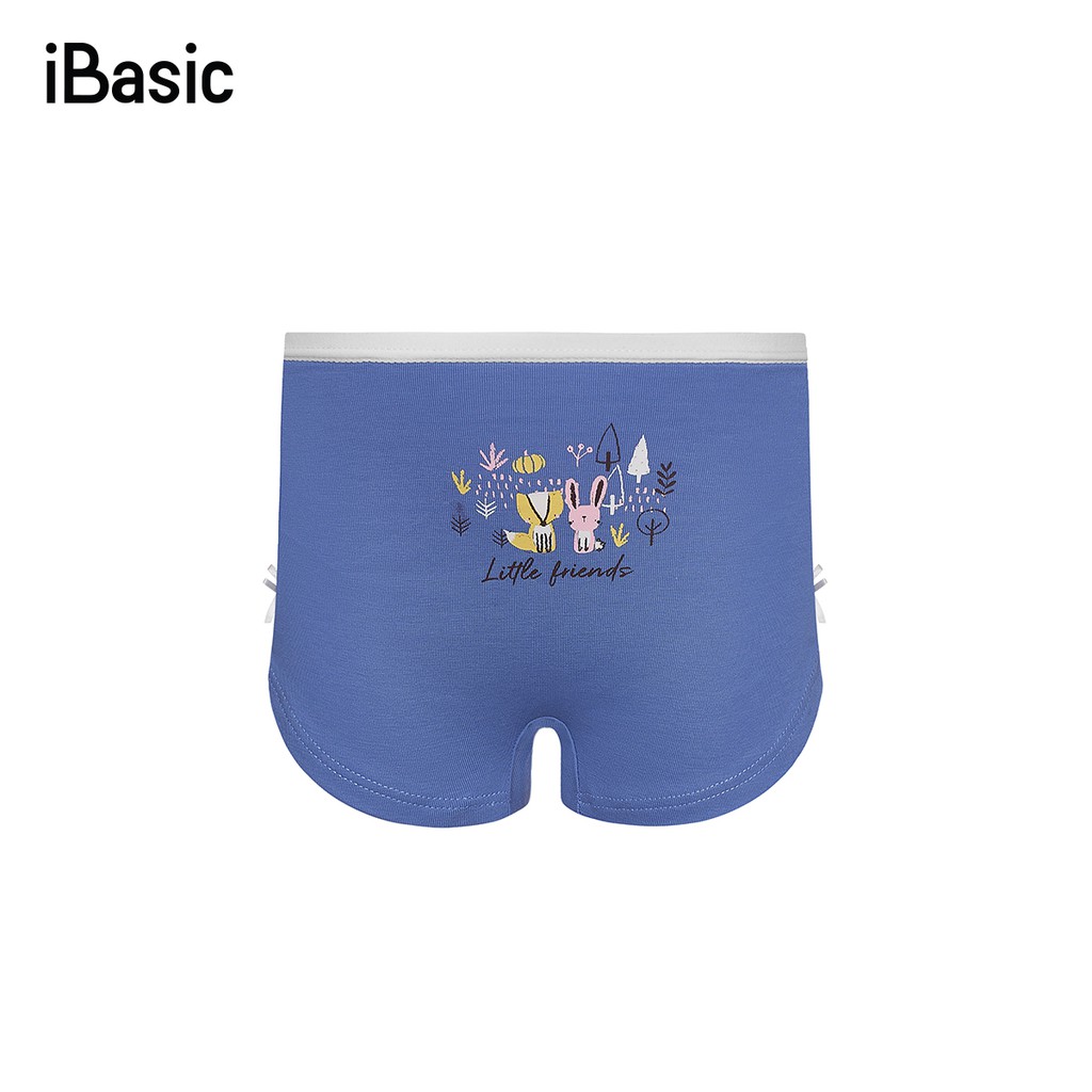 Hộp 3 quần lót bé gái cotton dạng đùi iBasic PANG009