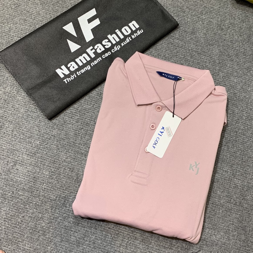 Áo phông golf nam dài tay cổ bẻ xuất hàn cao cấp Kyj nhiều màu
