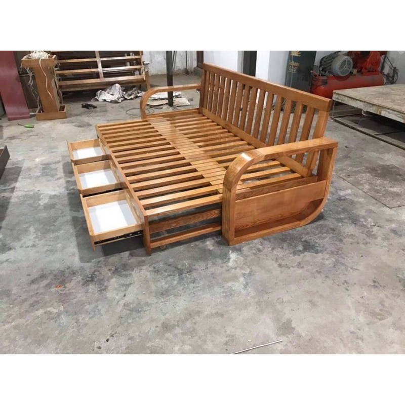 sofa giường gỗ