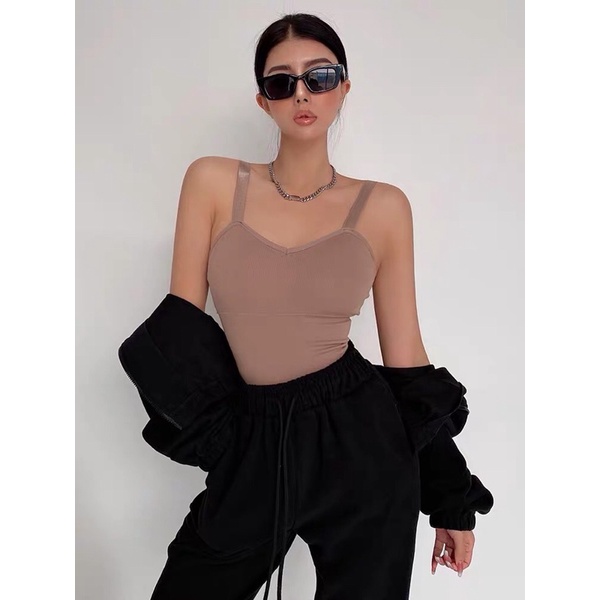 Áo sport bra 2 dây bảng to có mút