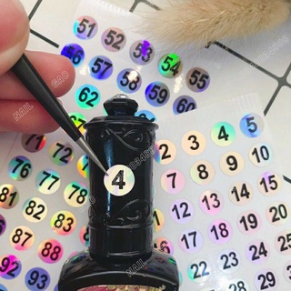Tem dán số chai sơn, từ số 1 đến số 300