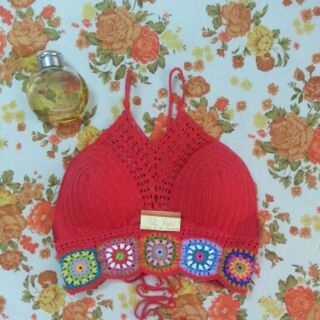 Bikini  len móc handmade đi biển điệu đà...