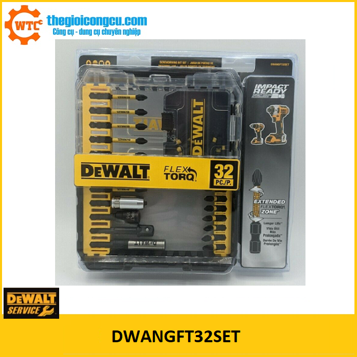 Bộ mũi vít 32 chi tiết DeWALT DWANGFT32SET