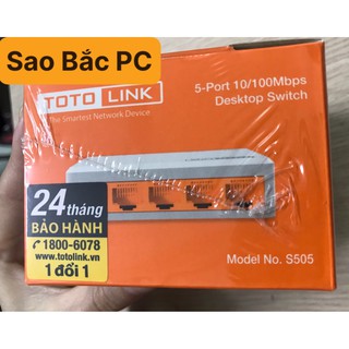Bộ chia mạng 5 cổng 100mbps totolink s505 – hàng chính hãng