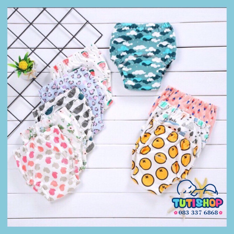 Quần tập bỏ bỉm Goodmama 6 lớp thấm hút size 80/90/100/110 cho bé ( từ 5-16kg)