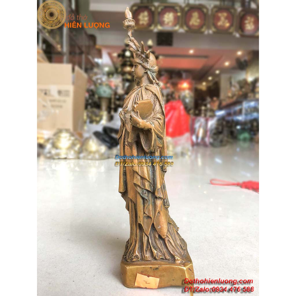 Tượng Đồng Nữ Thần Tự Do Cao 30cm