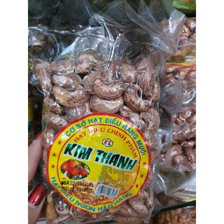 Hạt Điều Lụa Còn Vỏ Rang Muối 500Gr Kim Thanh Hạt To Loại 1 - Date luôn mới