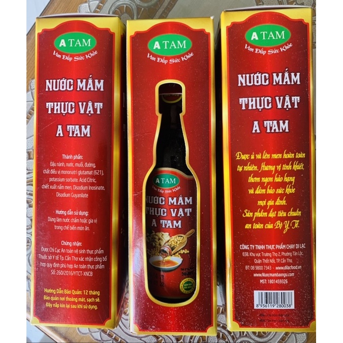 500ml Nước mắm chay cao cấp/ chai thuỷ tinh