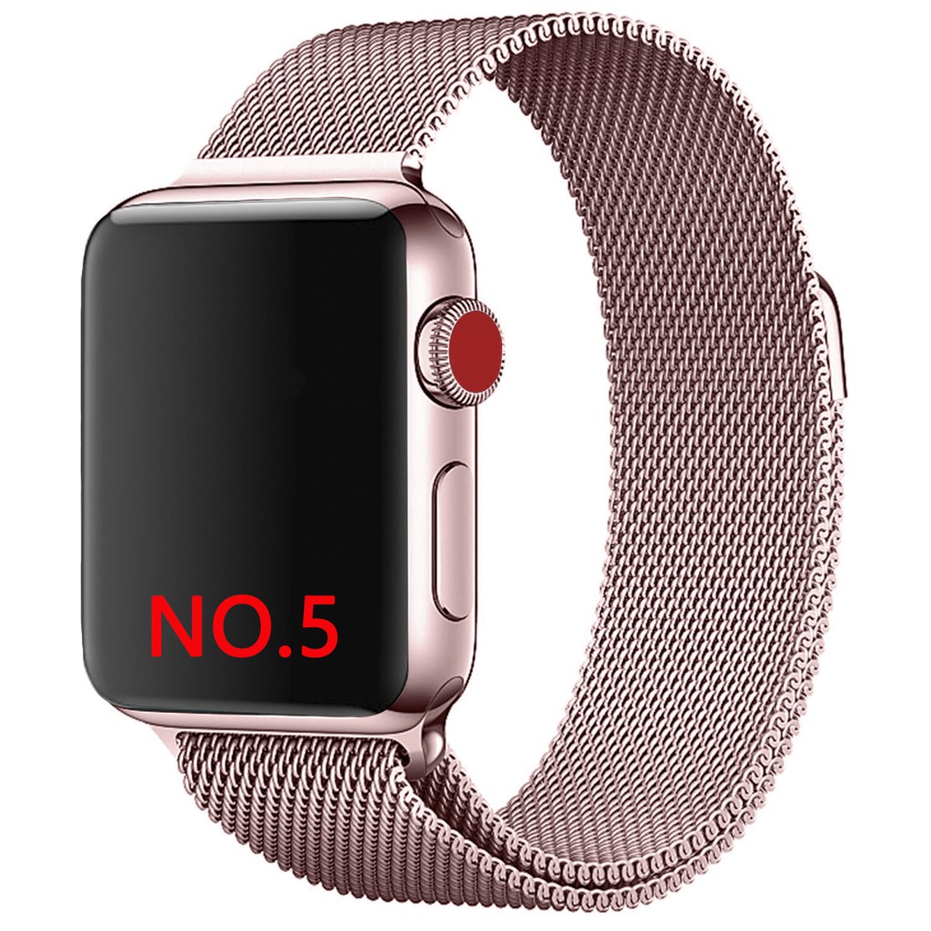 Milanese Loop Stainless Steel Band Strap for Apple Watch Series 1 2 3 4 5 6 SE 42mm 44mm 38mm 40mm