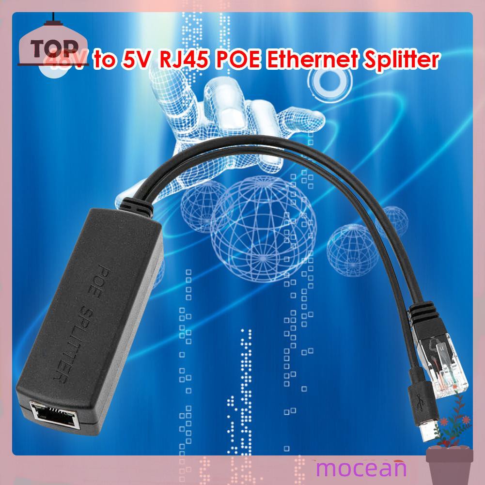 Bộ Chia Cổng Mạng Mocean 2.5kv Rj45 Poe 48v Sang 5v Micro Usb | BigBuy360 - bigbuy360.vn