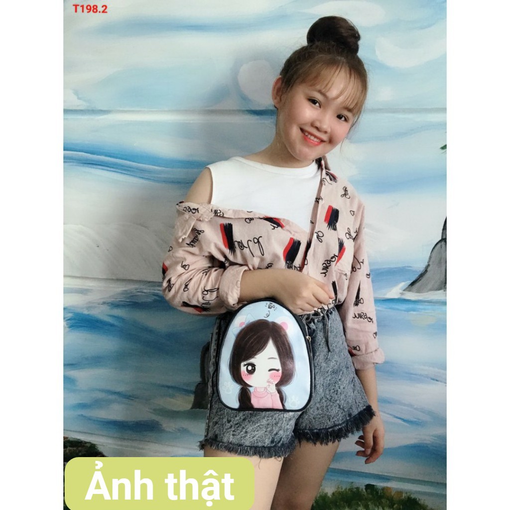 ❤️ SALE 20K ❤️ TÚI ĐEO CHÉO NỮ IN 3D HOẠT HÌNH ĐẸP MẪU MỚI, SIZE 17X20CM