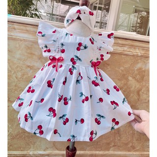 Váy hè cho bé gái💕𝑭𝑹𝑬𝑬𝑺𝑯𝑰𝑷💕 Váy công chúa bé gái, Đầm công chúa bé gái, chất liệu thô mát cho bé mùa hè