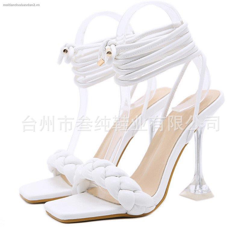 Xăng đan cao gót cỡ lớn thời trang mùa hè cho nữ 2021