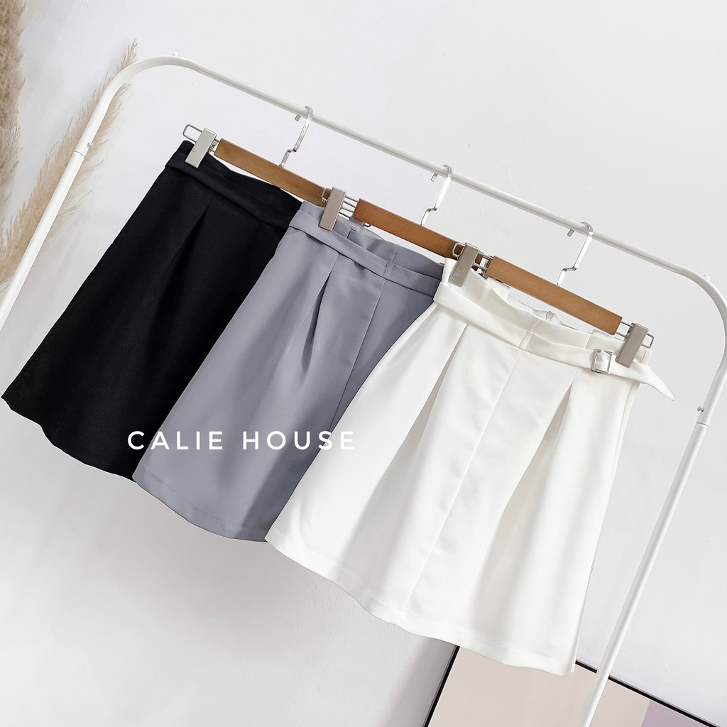 Chân váy xếp ly cạp kèm đai thời trang công sở CV27 | BigBuy360 - bigbuy360.vn