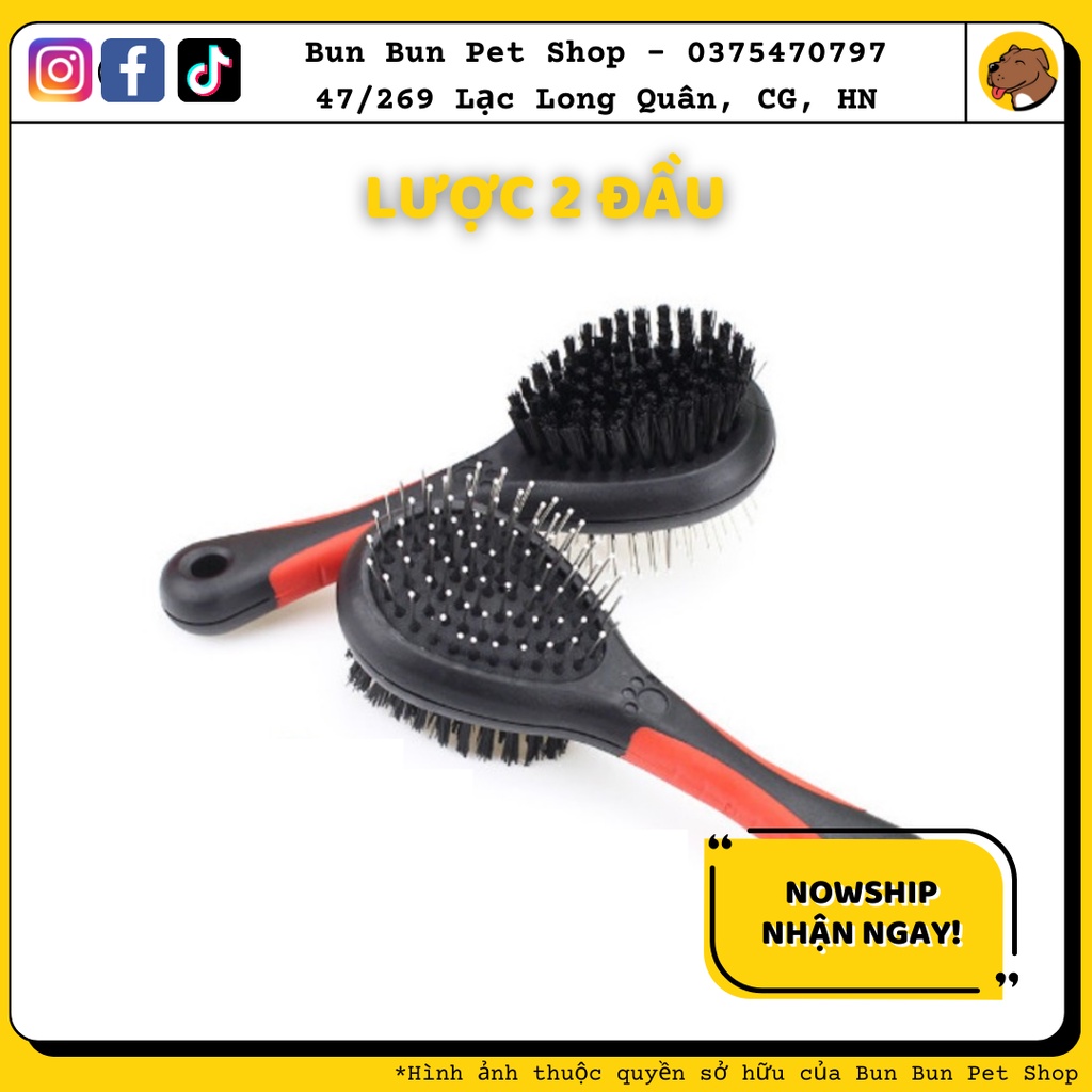 Lược 2 đầu dành cho chó mèo- Lược 2 đầu dành cho chó mèo