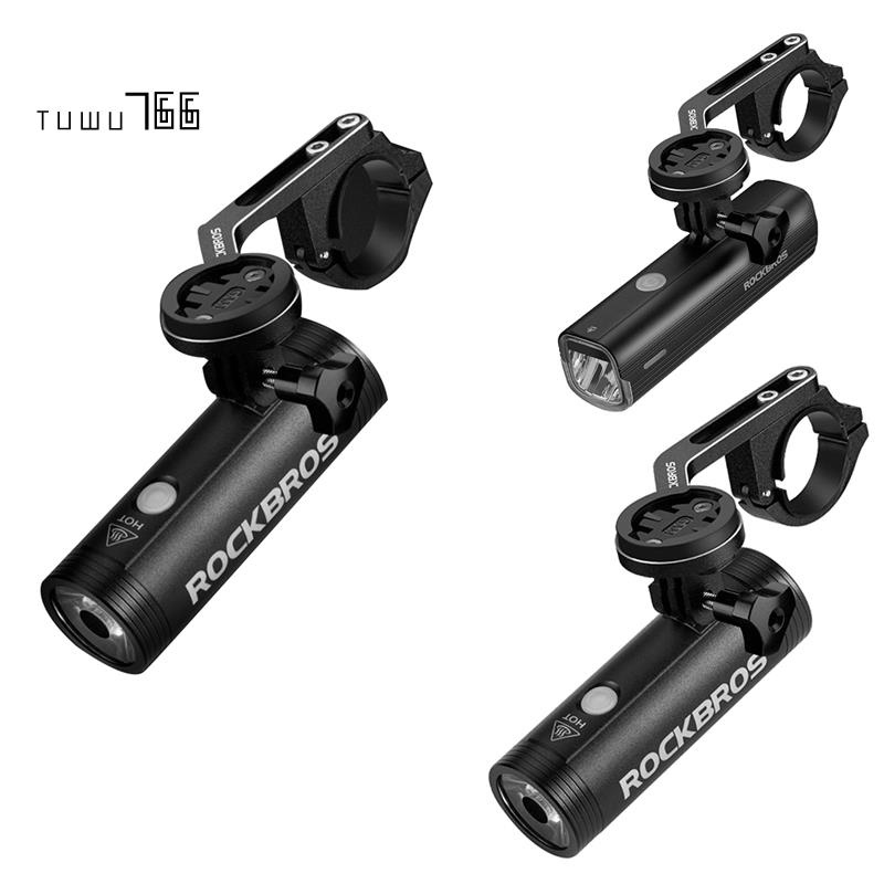 Rockbros Đèn Pha LED Sạc USB Chống Thấm Nước Cho Xe Đạp