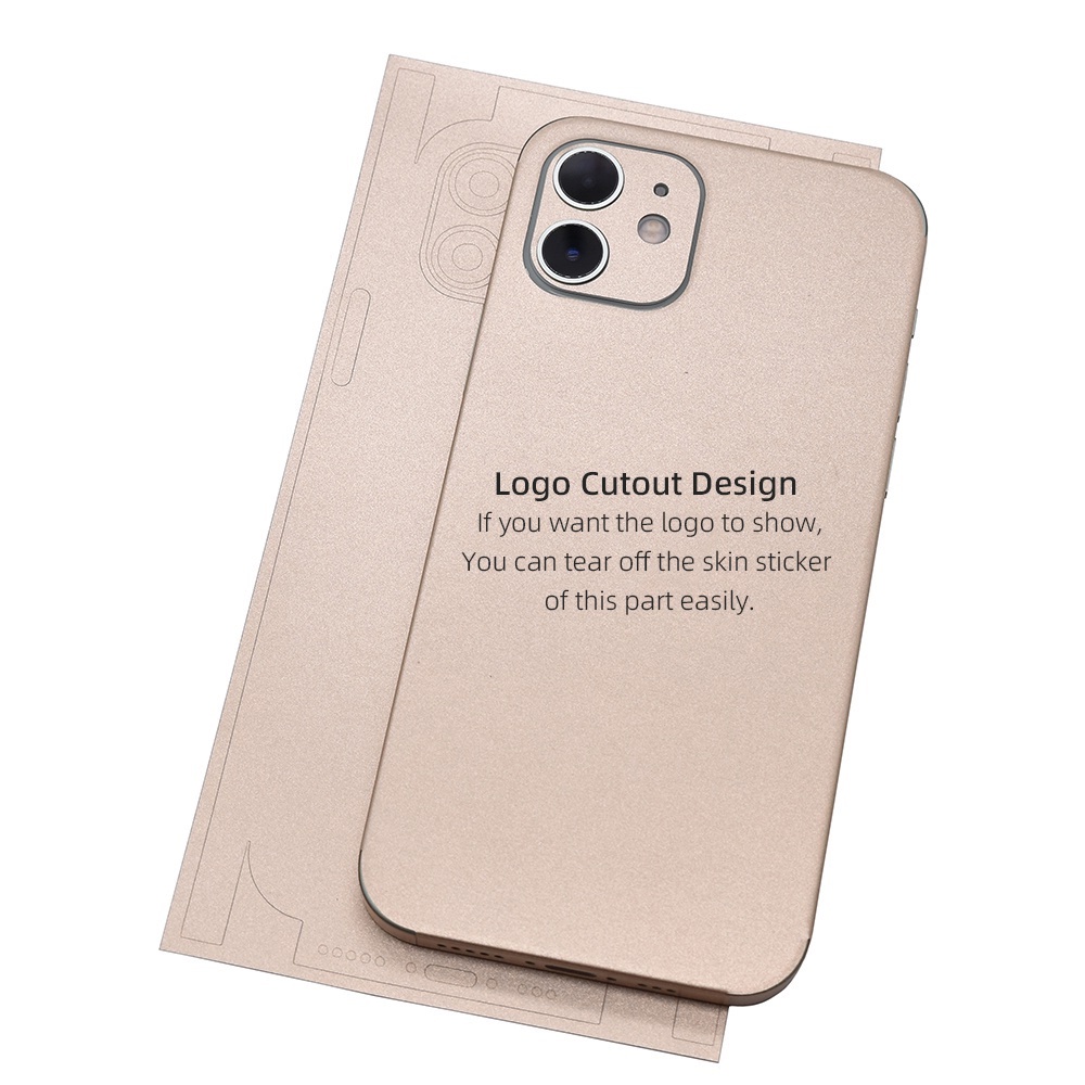 Miếng Dán Màu Rượu Champagne Chống Trầy Xước Cho iPhone 6 6s 7 8 Plus X Xs XR 11 12 13 14 Pro Max Mini SE2020