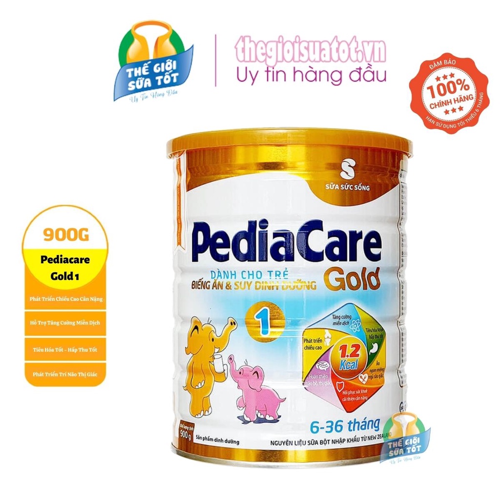 Sữa PediaCare Gold 1 (900g) Sữa dinh dưỡng cao năng lượng