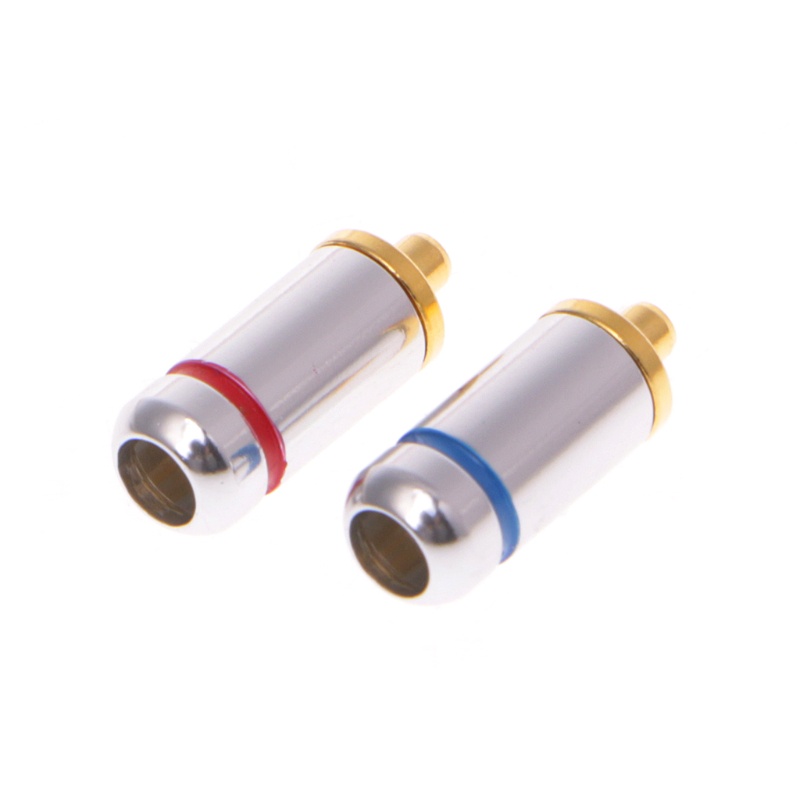1 Cặp Đầu Nối Tai Nghe 3.2mm Màu Đen / Bạc DIY Cho MMCX SE535 SE215 UE900