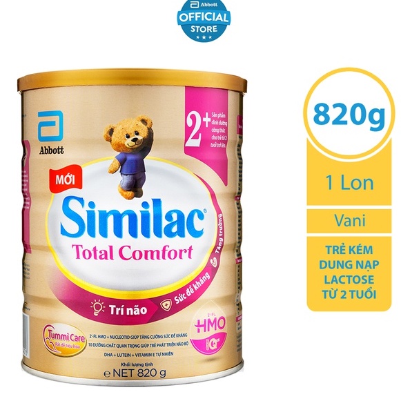 Sữa bột Abbott Similac Total Comfort 2+ (HMO) 820g _Duchuymilk