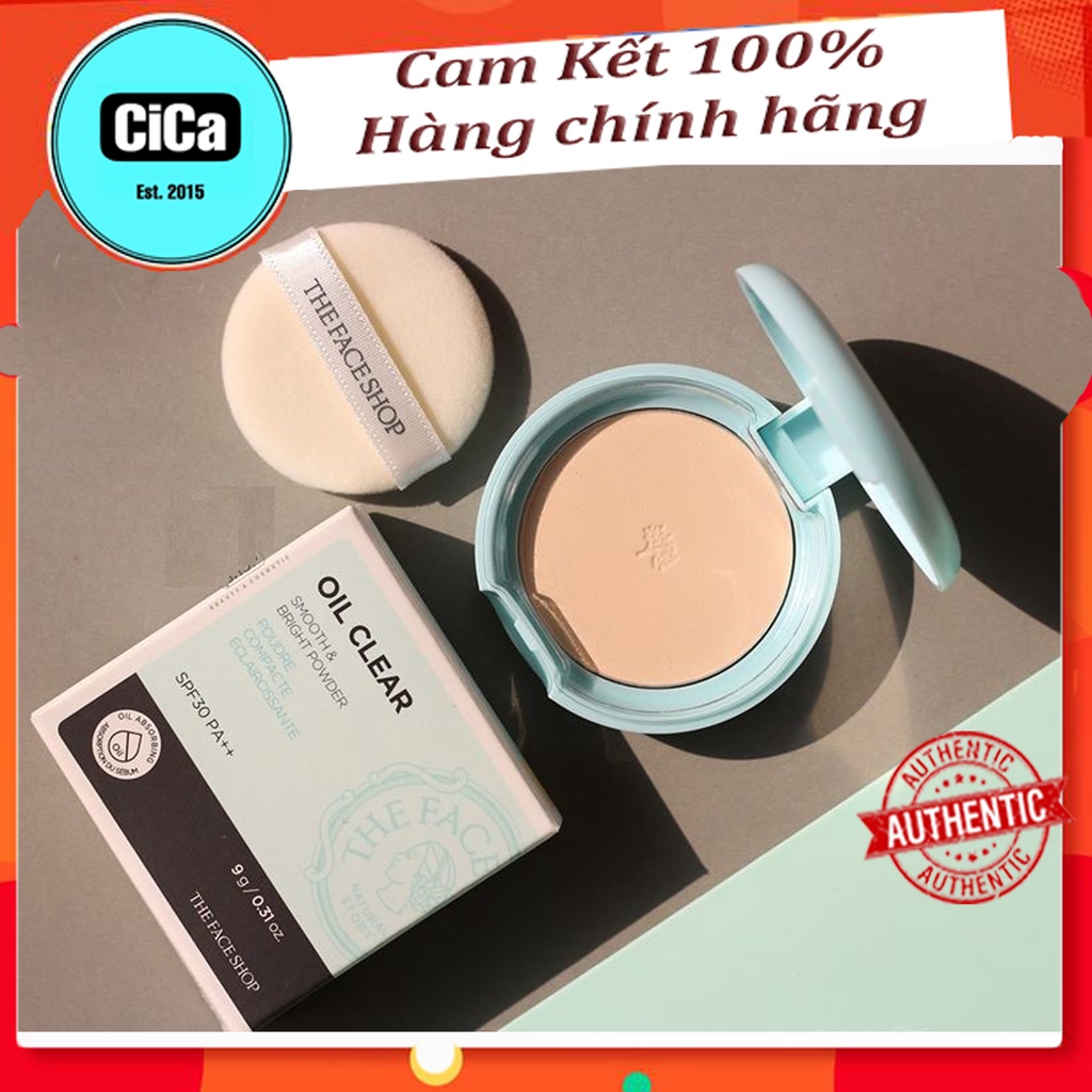 Phấn Phủ Dạng Nén The Face Shop Oil CLear Smooth & Bright Pact SPF30 PA++ | BigBuy360 - bigbuy360.vn