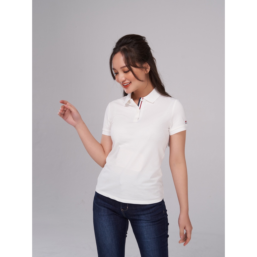 Áo phông polo nữ YODY thun có cổ vải mắt chim co giãn - APN5194