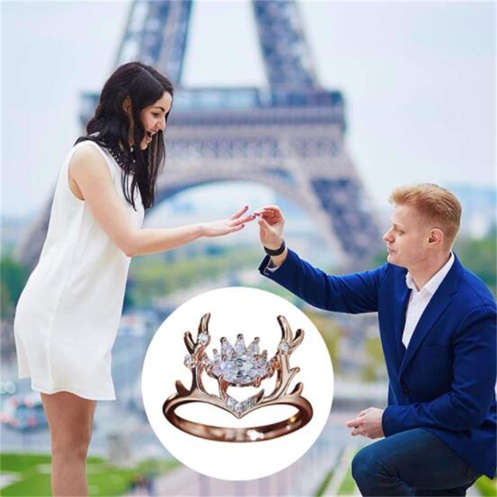 Nhẫn Hình Hươu Quà Giáng Sinh|Trang Sức Mới